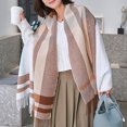 thumbnail image 4 of Bufanda de invierno, bufandas cálidas, accesorios para clima frío, bufandas con flecos, 4 of 5
