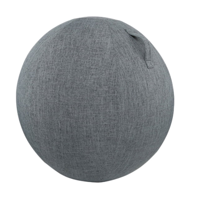 Cateissary Absorba el sudor Yoga Fitness Ball Cover Excelente permeabilidad al sudor Transpirabilidad Mango portátil Cubiertas para muebles de jardín azul marino 55cm