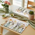 thumbnail image 3 of Flowers in Mason Jar Placemats Set of 6 Spring Flower Place Mats Table Mats Kitchen Dining Home Outdoor Party Table Decoration, 3 of 9