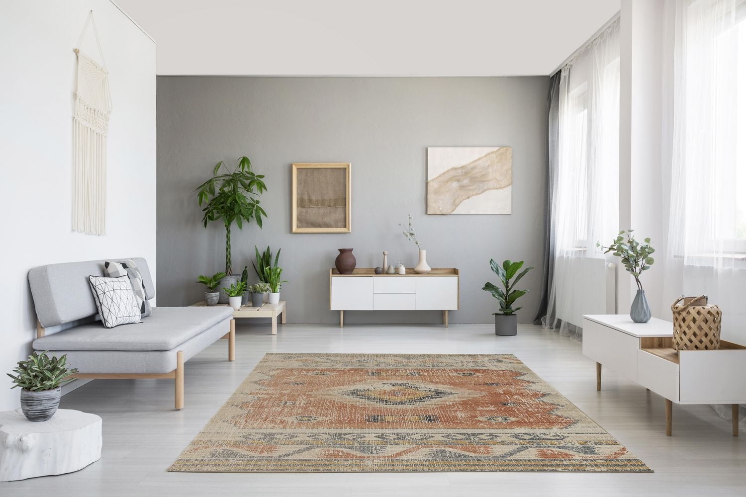 Great Zero Barlow Ivory & Rust 8' x 10' Area Rug