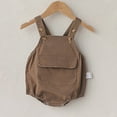 thumbnail image 2 of Sngxgn Baby Boy Cotton Bodysuit Long Sleeve Jumpsuit Outfits Clothes(Coffee,90), 2 of 5