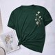 thumbnail image 3 of Tops de Manga Corta de las Mujeres, Cuello Redondo Impreso, Camiseta de Manga Corta para las Mujeres, 3 of 6