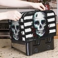 thumbnail image 6 of Rateoe Watercolor Skull Pattern Toaster Covers 2 Slice Wide Slot,Bread Machine Cover,Bread Dust Cover & Fingerprint Protection,Appliance Covers, 6 of 7
