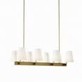 thumbnail image 2 of Modway Enthrall 8-Light Chandelier in White Satin Brass, 2 of 7