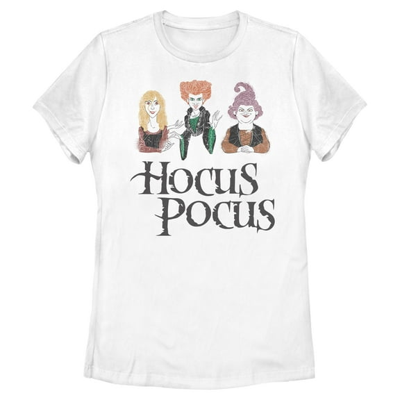 Womens Hocus Pocus Cartoon Classic Sisters T Shirt