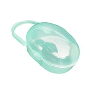 Guvpev Pacifier Holder Case Set,Silicone Portable Pacifier Cover Pouch Bag for Diaper Bags Baby Carriage ,Easy to Clean