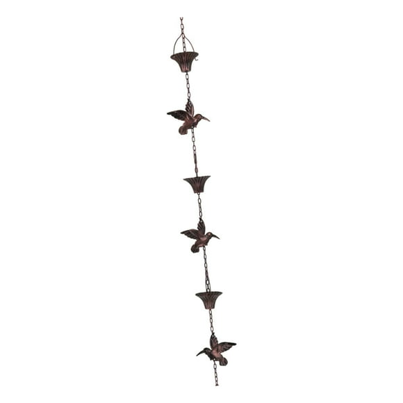 Cadena de lluvia Diverter Rainchain Fácil instalación de decoración funcional Cadena de receptores colgantes para aleros Drenaje Agua