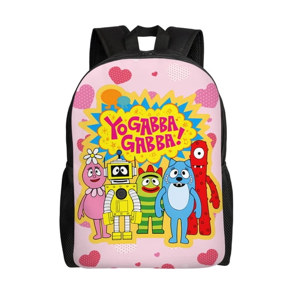 Yo Ga-Bba Cartoon Gab-Baland Backpack,3d Print Laptop Backpack Lightweight Casual Daypack Bookbag Multi-Function Travel Backpack