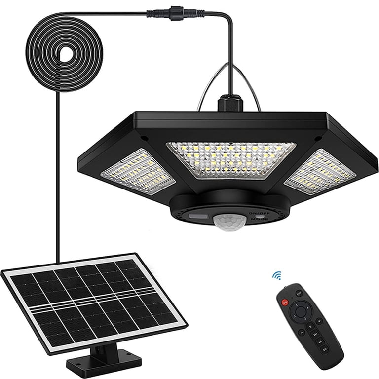 OCEST Solar Shed Pendant Light, 180 LED Daytime Available photo 1