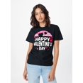 thumbnail image 1 of Valentine'S Day Cotton T-Shirt - 100%cotton Knit Fabric, Regular Fit, Short Sleeve, , No Pocket - GeCamisetas para mujer, lindas camisetas con estampado gráfico, de manga corta, estilo casual, para ve, 1 of 6