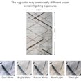thumbnail image 2 of JV Home Area Rug Stripes Beige 2'x3'3" Washable Carpet Anti Slip, 2 of 6