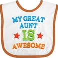thumbnail image 3 of Inktastic My Great Aunt is Awesome Boys or Girls Baby Bib, 3 of 4
