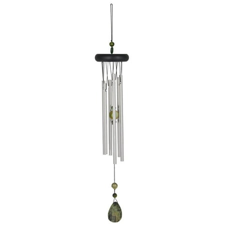 Woodstock Windchimes Woodstock Chakra Chimes Aventurine, Wind Chimes For Outside, Wind Chimes For Garden, Patio, and Outdoor Décor, 17"L