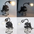 thumbnail image 3 of Lampe de Pêche, Sculpture Rétro Piranha Figure Animaux Ornement, Art en Fer Lampes Requin, Design Poisson USB Veilleuse LED, 3 of 5