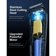 thumbnail image 4 of Beard Trimmer Hair Clipper for Men, 13 Piece Men’s Grooming Kit with Cordless Rechargeable Hair & Nose Trimmer Electric Shaver, Stainless Steel Blades for Painless Facial & Body Hair Removal, 4 of 7