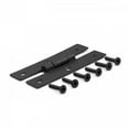 thumbnail image 7 of Renovators Supply Black H Cabinet Hinges 3" Wrought Iron Kitchen Cabinet Hinge with Hardware, 7 of 7