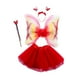 thumbnail image 5 of Conjunto de 4 piezas de disfraz de hada para niñas, cosplay para niños, para juegos de simulación festivos. Rojo, 5 of 9