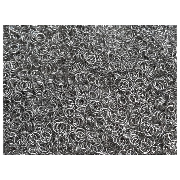 1/2 Pound Bright Aluminum Chainmail Jump Rings 20G 1/4" ID (5200 Rings) 20SWG 1/4" ID