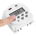thumbnail image 4 of 12v Mini Lcd Digital Lcd Power Weekly Timer Relay Switch Digital Timer Power Timer Control With Waterproof Cover White, 4 of 5