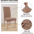 thumbnail image 4 of Fundas elásticas para sillas de comedor, fundas suaves de licra para sillas Parsons, funda protectora para muebles para comedor, cocina, hogar, hotel, 4 of 6
