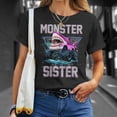 thumbnail image 4 of Shark Monster Truck Sister Monster Truck Are My Jam Truck TShirt, 4 of 6