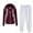 DT-Wine, variant on DailyTrove Women's Long Sleeve Zip-Up Hoodie & Pant Set - Solid Color, Casual Style, Spring & Street Wear,Pink
