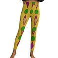 thumbnail image 6 of Lorytime Womens Leggings Mardi Gras Mask Carnival Trousers Stretchy Butt Lifting Hoilday Tights Pants Sports Clothes, 6 of 9