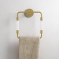 thumbnail image 5 of Verre Acrylic Square Towel Ring in Brushed Gold, 5 of 5