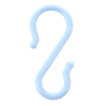 thumbnail image 2 of Blue Plastic Punch Cup Bowl S Shaped Hooks 16 Pcs, 2 of 4