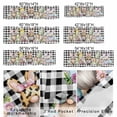 thumbnail image 2 of Valance Curtains for Kitchen Windows Happy Easter Gnome Rabbit Flower Rod Pocket Valance Colorful Eggs Classic Plaid Short Window Curtain Topper for Bedroom Living Room Bathroom 42x12in,1&nbsp;Panel, 2 of 9