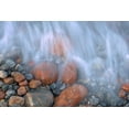 thumbnail image 2 of Jaynes Gallery 32x23 Black Ornate Wood Framed with Double Matting Museum Art Print Titled - Canada-Ontario-Rossport Waves crashing on rocks along Lake Superior, 2 of 4