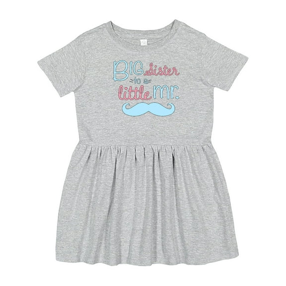 Inktastic Big Sister to a Little Mr Girls Toddler Dress