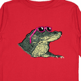thumbnail image 4 of Inktastic Sunny Gator in Pink Sunglasses Boys or Girls Long Sleeve Toddler T-Shirt, 4 of 5
