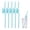 Light Blue, variant on Reusable Spiral Straws, Fun Crazy Loop Drinking Straws for Boys Birthday Party Supplies BPA Free Multi Color Plastic Straws for Juice Cocktails 5 Pack, Green