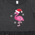 thumbnail image 4 of Inktastic Christmas Holiday Cute Flamingo Girls Toddler Dress, 4 of 5