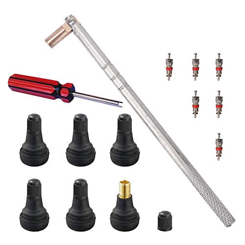 Febrytold Tire Valve Stem Tool Remover & Installation, 6 Pcs TR412 Snap