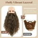 thumbnail image 3 of Disfraz de barba falsa de 45 cm de largo para cosplay de mago de Halloween, 3 of 9
