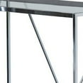 thumbnail image 2 of Glass Top Metal Frame Writing Desk with USB Docks, Chrome and Black- Saltoro Sherpi, 2 of 4