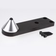 thumbnail image 4 of 6 Piezas De Aluminio Universal Altavoces Puntas Almohadillas Amortiguador Base De Aislamiento Aislante Soporte Pies Base Cónica Con Tornillos CUTICAT Puntas de altavoz de aluminio, 4 of 8