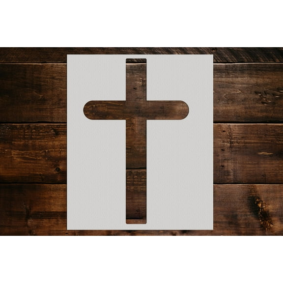 Cross Stencil - Art and Wall Stencil (6"x5")