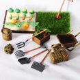 thumbnail image 3 of HEVIRGO 1 Set Dollhouse Miniatures High Simulation Best Gift Plastic Mini Farm Tool Shovel Rake for Micro-landscape Scene, 3 of 10