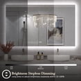 thumbnail image 5 of 36x28 LED Bathroom Mirror, 24V Ultra Bright Backlit Vanity Mirror, Anti-Fog & Shatterproof Tempered Glass, CRI 95+, 5 of 13