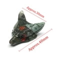 thumbnail image 3 of Wolf Head Pendant Natural Crystal Healing Quartz Stone Carved DIY Necklace Decor, 3 of 9