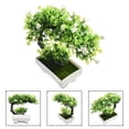 thumbnail image 5 of Fake Artificial Pot Plant Bonsai Potted Pine Tree Home/Office Display Decor Prop White, 5 of 9