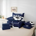 thumbnail image 6 of Castle Fairy Teens Female Men Personalized Initial B Bedding Comforter Set 7pcs,Sport Theme Queen Bedding Sets Super Cozy,Ball Gamer Soccer Queen Sheet Sets,Luxury Bedroom Decor,Reversible, 6 of 8