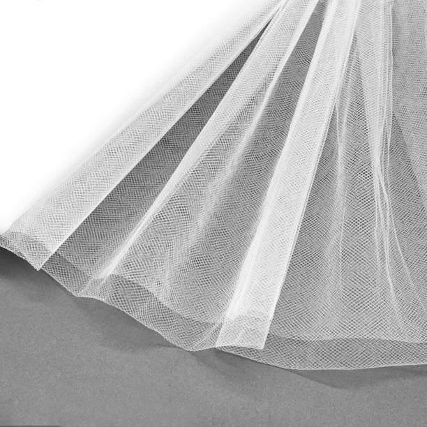 Tela Luceinvita de tul blanco, 274 cm x 9,1 m, poliéster