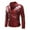 A01-Red, variant on NoxwB Men's Fashion Plus SIze PU Faux Leather Jacket Casual Motorcycle Windbreaker Lapel Irregular Zip Up Long Sleeve Outerwear with Pockets Black 4XL