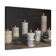 thumbnail image 5 of Composition with Burning Candles Forest Floral Nature Photography Canvas Wall Art for Home Decor Ready-to-Hang, 5 of 18
