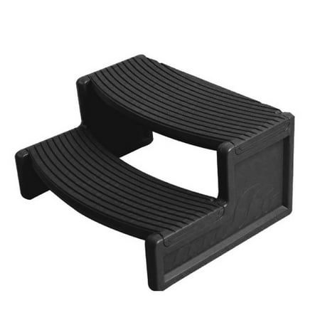 Concept 2 Spa Steps - Confer Plastics Resin Multi Purpose Spa and Hot Tub Handi-Step Steps, Black