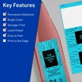 thumbnail image 3 of Avery Printable Rectangle Labels, Bright Blue, 3-1/4" x 8-3/8", 240ct, 3 of 11
